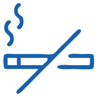 Smoking icon for the Premier Cancer Alliance showing tobacco use as a factor that increases cancer risk