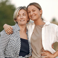 mother and daughter