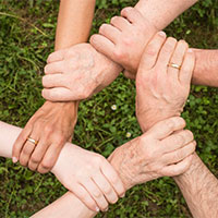 family holding hands