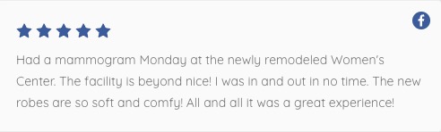 5 star review for Premier Center for Women